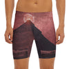 Bloody Moon Pyramid Print Men's Long Boxer Briefs