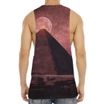 Bloody Moon Pyramid Print Men's Muscle Tank Top