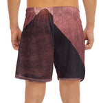 Bloody Moon Pyramid Print Men's Split Running Shorts