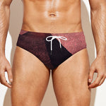 Bloody Moon Pyramid Print Men's Swim Briefs