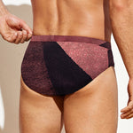 Bloody Moon Pyramid Print Men's Swim Briefs