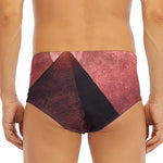 Bloody Moon Pyramid Print Men's Triangle Swim Briefs