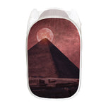 Bloody Moon Pyramid Print Mesh Laundry Hamper