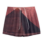Bloody Moon Pyramid Print Mesh Shorts