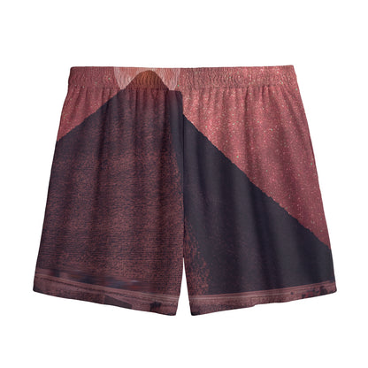 Bloody Moon Pyramid Print Mesh Shorts