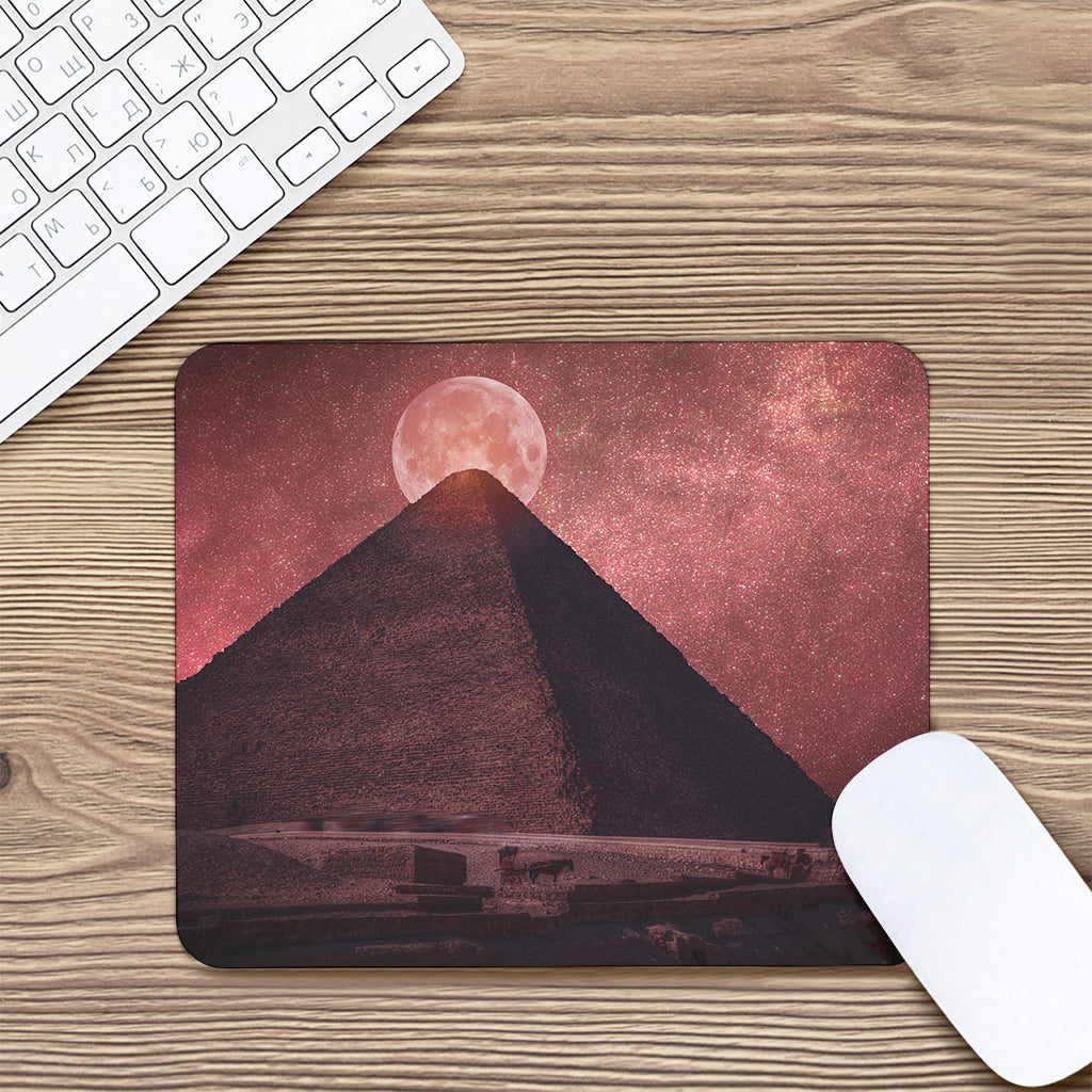 Bloody Moon Pyramid Print Mouse Pad