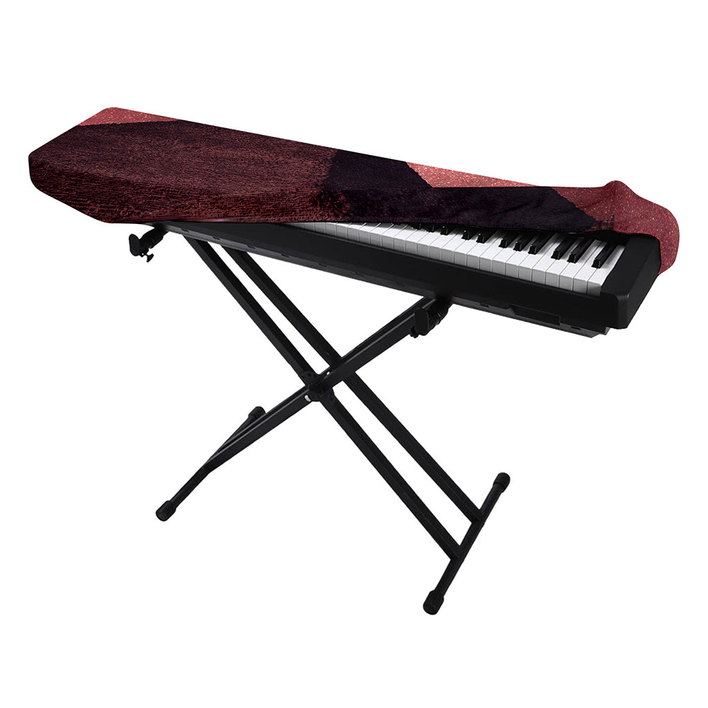 Bloody Moon Pyramid Print Piano Keyboard Cover
