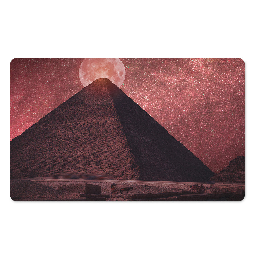 Bloody Moon Pyramid Print Polyester Doormat