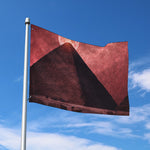 Bloody Moon Pyramid Print Polyester Flag