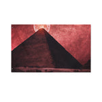 Bloody Moon Pyramid Print Polyester Flag