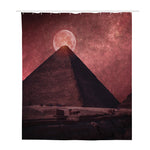 Bloody Moon Pyramid Print Polyester Shower Curtain