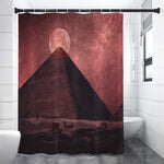 Bloody Moon Pyramid Print Premium Shower Curtain