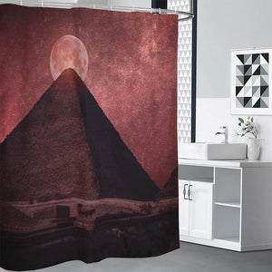 Bloody Moon Pyramid Print Premium Shower Curtain