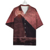 Bloody Moon Pyramid Print Rayon Hawaiian Shirt