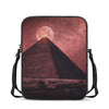 Bloody Moon Pyramid Print Rectangular Crossbody Bag