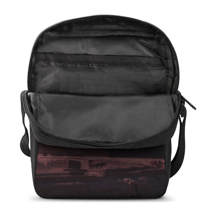Bloody Moon Pyramid Print Rectangular Crossbody Bag