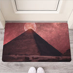 Bloody Moon Pyramid Print Rubber Doormat