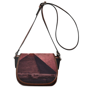 Bloody Moon Pyramid Print Saddle Bag