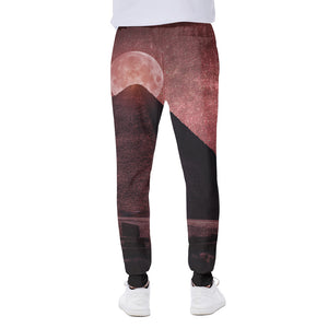 Bloody Moon Pyramid Print Scuba Joggers