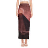 Bloody Moon Pyramid Print Side Slit Maxi Skirt