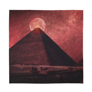 Bloody Moon Pyramid Print Silk Bandana