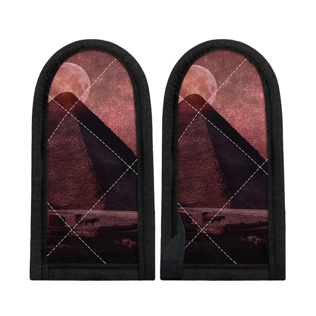 Bloody Moon Pyramid Print Skillet Handle Cover