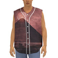 Bloody Moon Pyramid Print Sleeveless Baseball Jersey