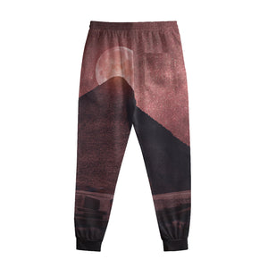 Bloody Moon Pyramid Print Sweatpants