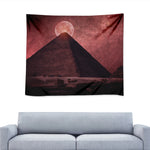 Bloody Moon Pyramid Print Tapestry