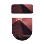 Bloody Moon Pyramid Print Toilet Lid And Tank Cover Set