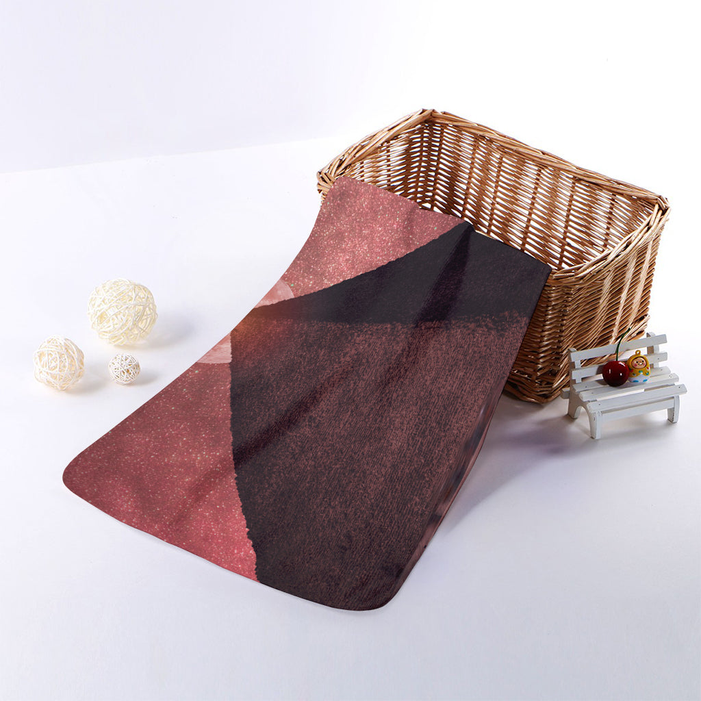 Bloody Moon Pyramid Print Towel