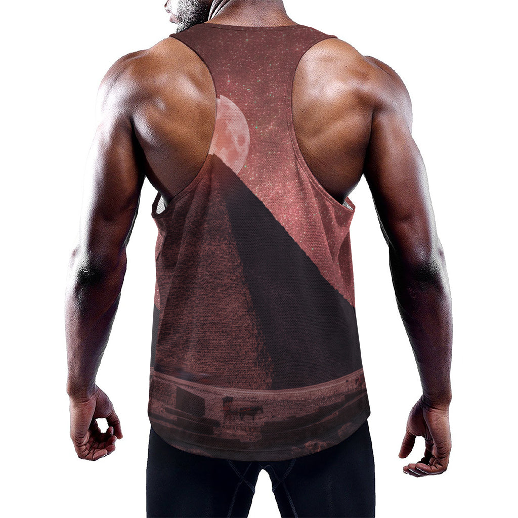 Bloody Moon Pyramid Print Training Tank Top