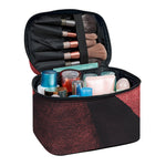 Bloody Moon Pyramid Print Travel Makeup Bag