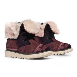 Bloody Moon Pyramid Print Winter Boots