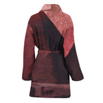 Bloody Moon Pyramid Print Women's Bathrobe