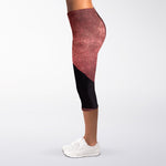 Bloody Moon Pyramid Print Women's Capri Leggings