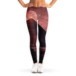 Bloody Moon Pyramid Print Women's Leggings
