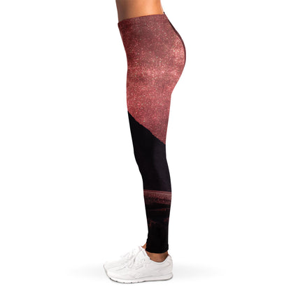 Bloody Moon Pyramid Print Women's Leggings