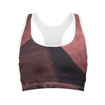 Bloody Moon Pyramid Print Women's Sports Bra
