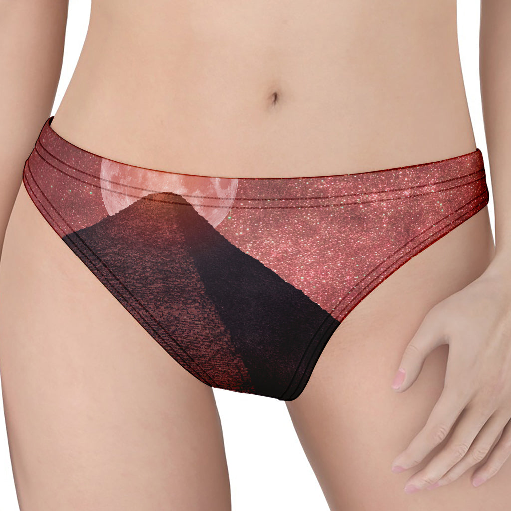 Bloody Moon Pyramid Print Women's Thong