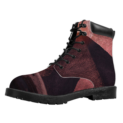 Bloody Moon Pyramid Print Work Boots