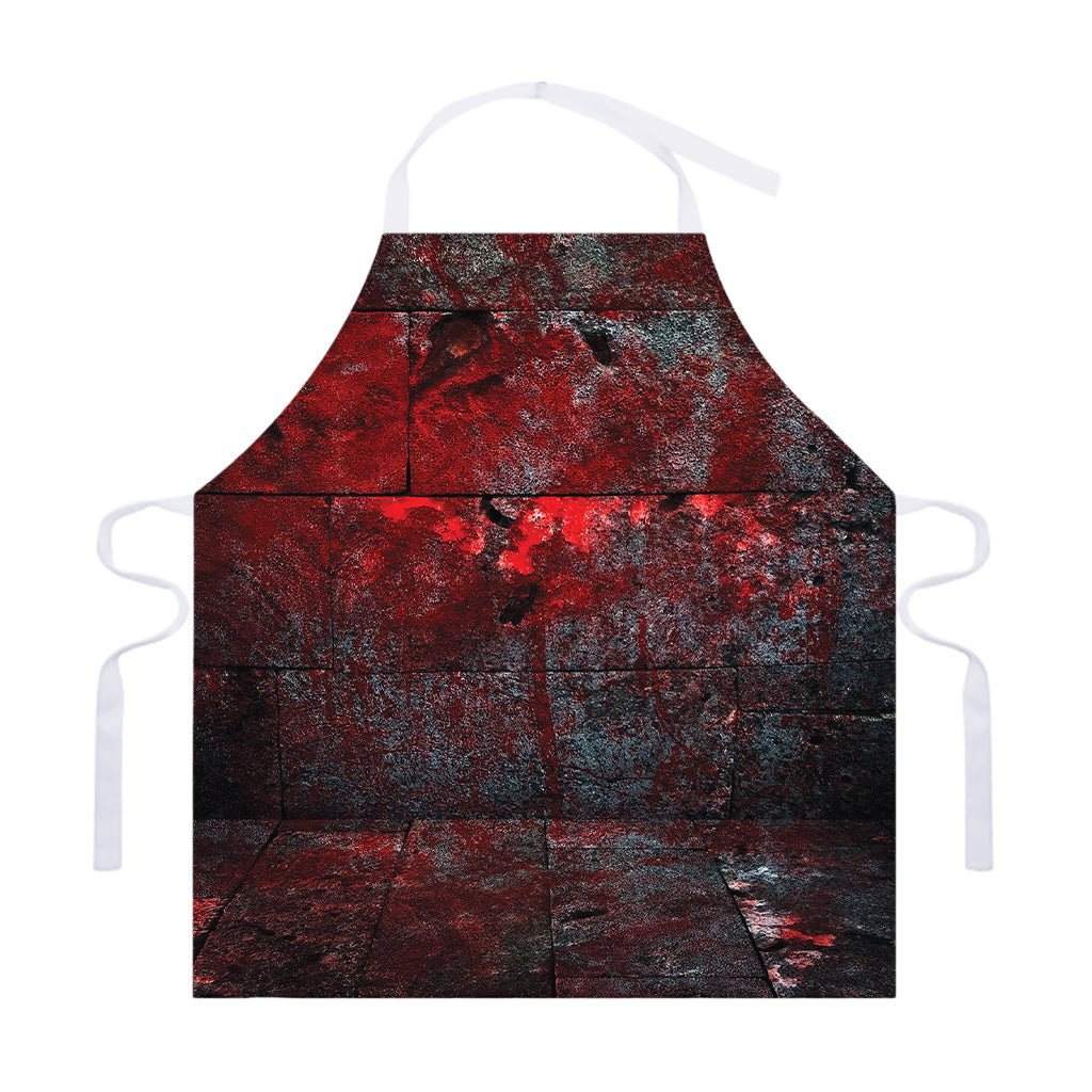 Bloody Room Print Adjustable Apron