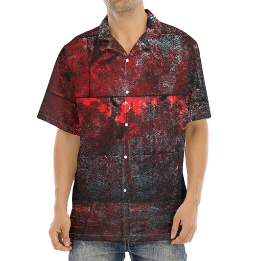 Bloody Room Print Aloha Shirt