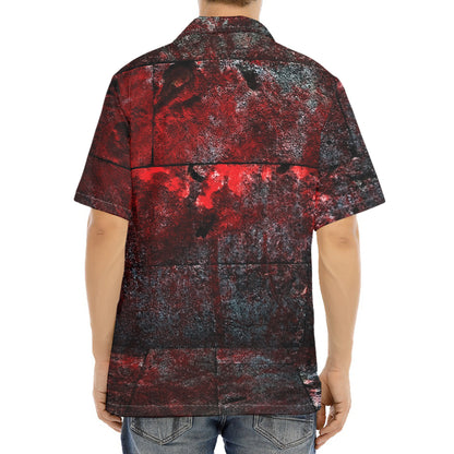 Bloody Room Print Aloha Shirt