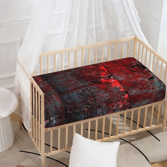 Bloody Room Print Baby Crib Sheet