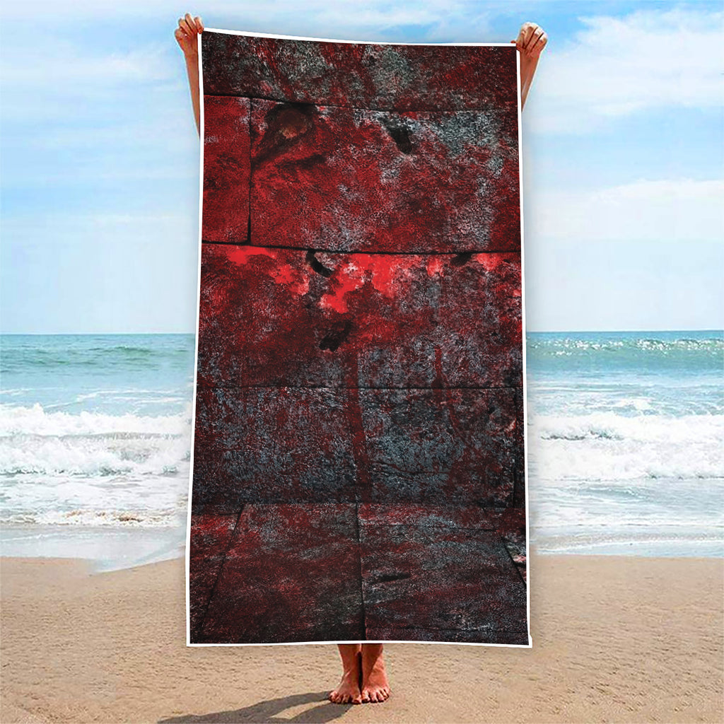 Bloody Room Print Beach Towel