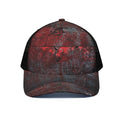 Bloody Room Print Black Mesh Trucker Hat