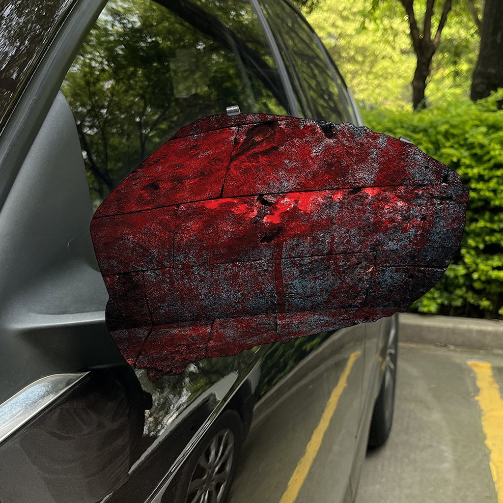 Bloody Room Print Car Side Mirror Covers