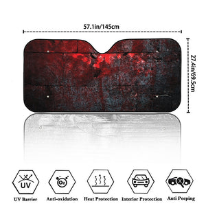 Bloody Room Print Car Windshield Sun Shade