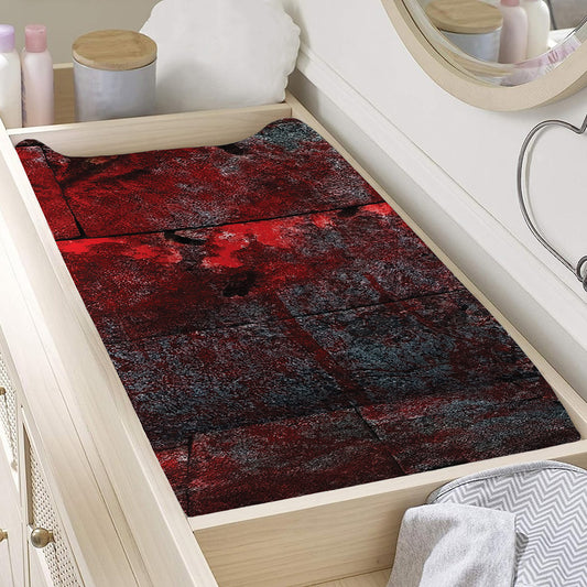 Bloody Room Print Changing Pad Cover